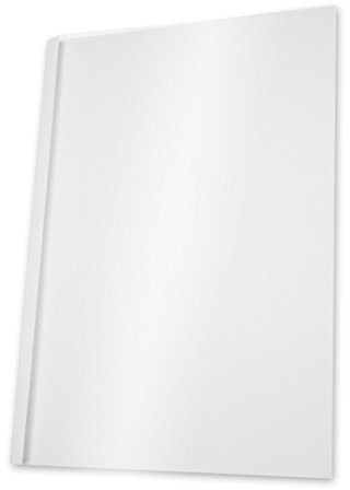 Pavo - Thermobindemappe A4-4 mm - Transparent/weiß - 100 Stück