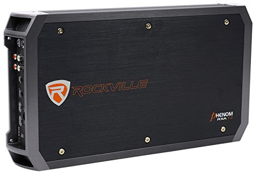 Rockville Rxa-t2 - Amplificatore stereo per auto, 2400 W di picco/1250 W RMS, 2 canali