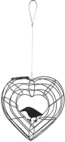 Comedero con forma de corazón para albóndigas de carbonero, verde, 25 x 26 x 7 cm