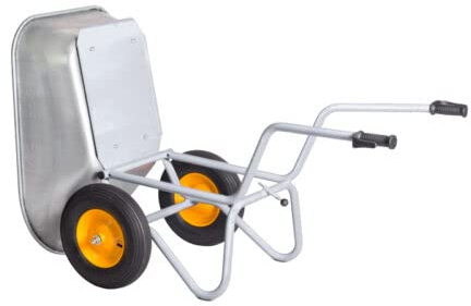 Kelberg 2-Rad Kipp Schubkarre Agro 150L Luftbereifung Garten-BAU-Hof verzinkter Stahlwanne kippbar Kipp japaner 2-Rad 400-8 4PR VTL Deli Tire