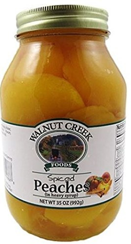 Walnut Creek Spiced Peaches In Heavy Syrup / Glass Quart Jar