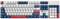 Qisan Tastiera meccanica da gioco cablata tastiera retroilluminata a LED blu interruttore blu Full Size 104 tasti layout USA | Tastiera meccanica per computer