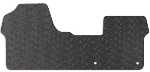 Carsio Rubber Tailored Cab Floor Mats For Peugeot Expert Van 2016+ Onwards Tailored Fit Floor Mat Set Complete Accessory Black Custom Fitted - All Weather & Heavy Duty, Anti-Slip Backing