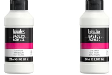LIQUITEX 8870304 Basics Acrylic Additive, Gloss Varnish, 250 ml Tube (Pack of 2)