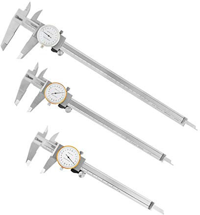 LVUNZJCA Calibrador Vernier Calibrador de Reloj de acero Inoxidable con Herramienta de medición de Alta precisión Duradera para Mediciones(0-300MM)
