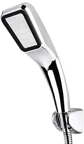 QTANZIQI Handheld Shower,Shower Hose Powerful Spray Hand Shower Head held Ionic Head Filter Filtration rain Low Flow Combo Brushed Increase on Off Plastic Stone Stream Washer Sprayer showerhead high