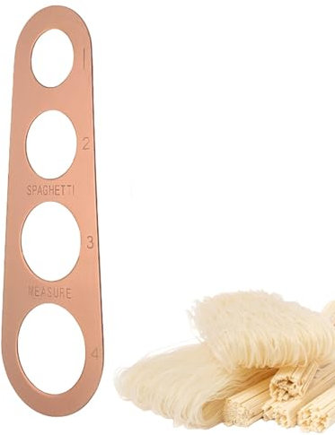 Tamaños de porción para medir espaguetis | Gadgets de control de porciones de pasta de acero inoxidable | Herramienta de medición de espaguetis | Dispositivo medidor rápido de regla de espaguetis para