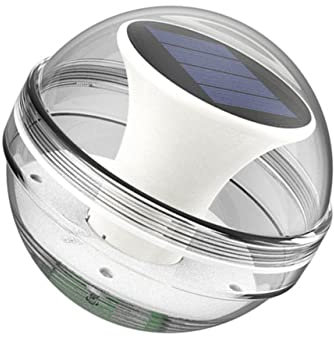 YARNOW Solarbetriebene Schwimmende Poollichter Wasserdichtes LED Licht für Garten Teich Aquarium mit Automatischer Dämmerungssensor Funktion für Romantische