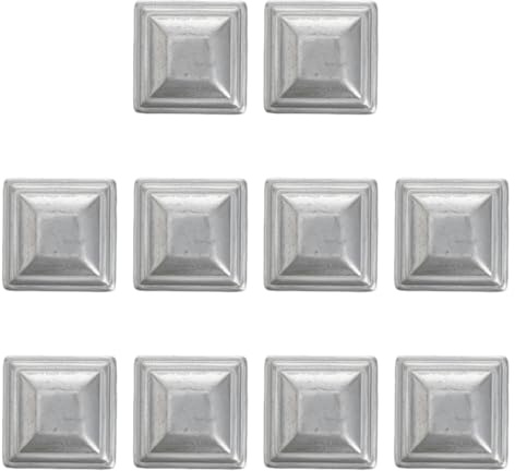HORIALENCE Copertura Quadrata per Recinzione in Ferro 50X50 MM Tappi per Pali di Recinzione 10 Pezzi Cappucci per Colonne di Barriera Stradale Resistenti e Facili da Installare per