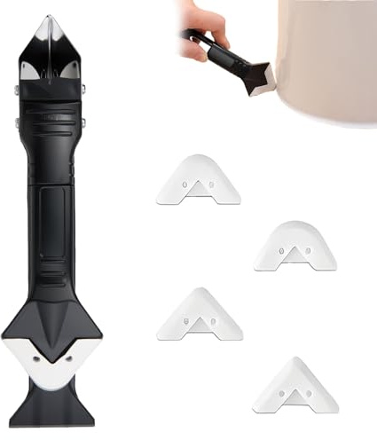 Enlever Joint Silicone,3 En 1 Lisseur Joint Silicone,Joint Salle De Bain, Outil Pour Enlever L'ancien Joint Sans Rayer Pour Cuisine Salle De Bain Sol Évier Fenêtre