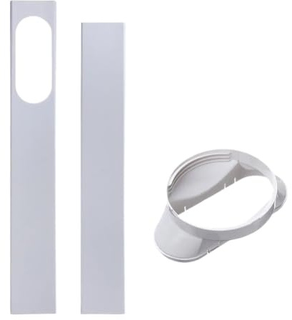 Adaptador Tubo Aire Acondicionado Portatil Adaptador de ventana ajustable, kit deslizamiento, placa tubo escape, conector for accesorios aire acondicionado portátil, juego 190 cm