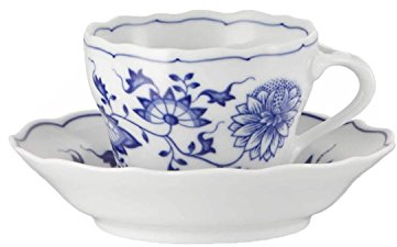 Hutschenreuther Blau Zwiebelmuster Kaffeetasse 2tlg.