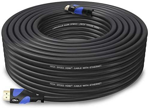 Postta HDMI Cable(50 Feet Blue) HDMI 2.0V Support 4K 2160P,1080P,3D,Audio Return and Ethernet - 1 Pack