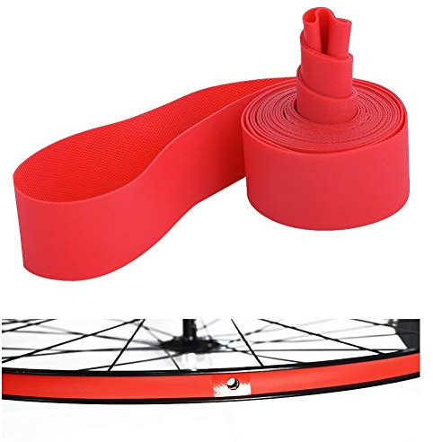 VGEBY Fahrrad Pannenschutz Liners, 2 STÜCKE PVC Fahrradschlauch Reifenschutz Pad Liner Fahrradreifen Felgenband (26 Zoll) Reiten