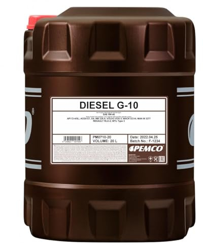 DIESEL G-10 SAE 5W-40, API CI-4/SL 20 Liter