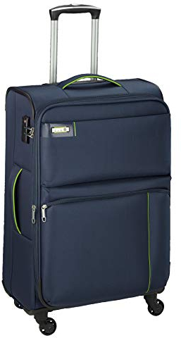 Bowatex Trolley Leicht mittlerer 67 cm Stoff Rollen Koffer 85 Liter Blau