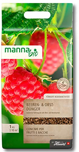 Manna Bio Beerendünger Obstdünger 1kg Beerenpflanzen Erdenbeerendünger Garten