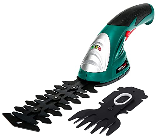 POSENPRO 7.2V 2-in-1 Cordless Hedge Trimmers Electric Grass Trimmer Shrubbery Trimmer Handheld Shrub Shear Rechargeable Lithium-Ion Built-in Battery Power Hedge Trimmer