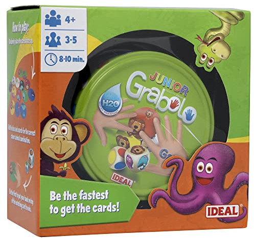 Ideal | Grabolo Junior: the fast paced matching card game | Card Games | Travel Games | For 3-5 players | Ages 4+