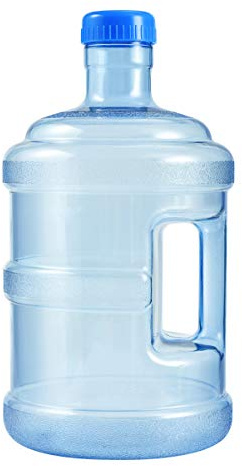 CLISPEED Bidon d'eau 5L alimentaire avec bouchon à vis et poignée, réutilisable pour sport camping usage domestique et commercial