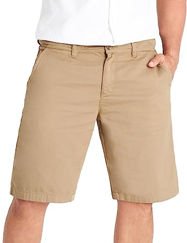 CityComfort Short Homme Coton, Shorts et Bermudas Homme avec Poches, Short Chino Bermuda Homme Vêtements Été Adulte Ado Garcon Tailles M-3XL (Beige, 2XL)