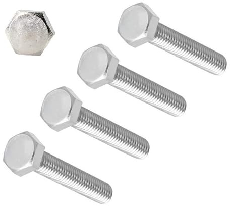 TERF® Lot de 4 boulons hexagonaux M12 x 65 mm entièrement filetés M12 (12 mm) x 65 mm