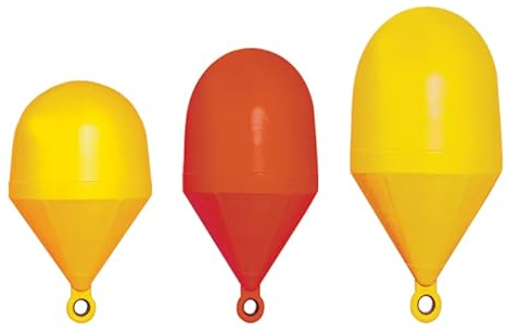 wellenshop Ankerboje rund gelb od. rot Variante Schaumfüllung | Ø800mm | gelb