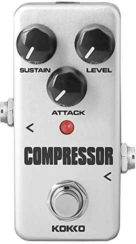 KOKKO Compressor Pedal, Mini Guitar Effect Processor Analog for Electric Guitar and Bass, True bypass (FCP2)