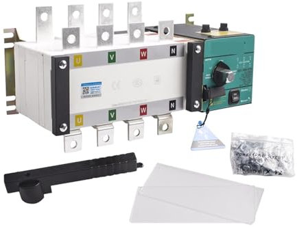 DOMOJT Generator Controller 4P 160A ATS Dual Power Automatic Transfer Switch Diesel Generator Parts Control Board Circuit Breaker Single Three Phase