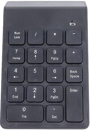 ciciglow Tastierino Numerico Wireless Tastierino Numerico 18 Tasti per PC Desktop Portatile con Connessione BT5.0, Alta Precisione
