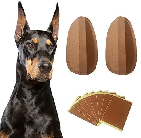 Hundeohren-Ständer-Aufkleber, Bogen-Design, Ohrenpflege-Werkzeug für Haustiere, Verhindert Schwitzen (A)