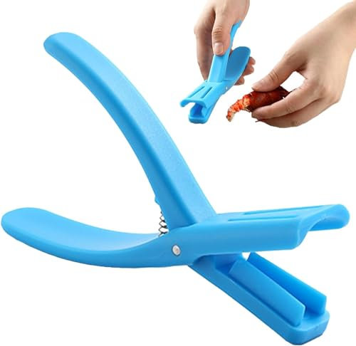 Shrimp Deveiner Tool - Shrimp Prawn Peeler - Portable Shrimp Clamp Shrimp Peeling Tool - Prawn Peeler Seafood Outer Shells Cleaner - Prawn Seafood Peeler Shrimp Cleaner Practical (Blue, 1 pcs)