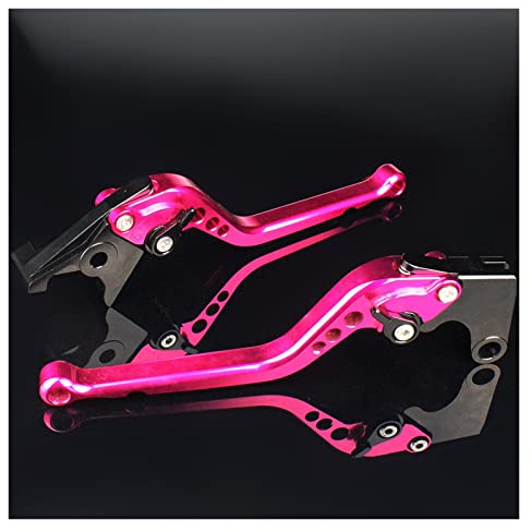 Bremshebel Hebel Für Royal Für Enfield 350cc Für Meteor 350 CNC Aluminium Hebel Griff Zubehör Motorrad Einstellbare Bremse Kupplung Hebel Kupplung Bremshebel(Farbe:177mm Pink)