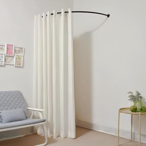 Mobiles Ankleidezimmer, Umkleidekabine Für Bekleidungsgeschäfte, An Der Ecke Wandmontierte Umkleidekabine Zum Schutz Der Privatsphäre Und Als Raumteiler(Weiß,100cm/39.4in)