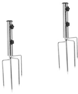 BESPORTBLE 2stücke Detachable Beach Umbrella Stand Base Abnehmbarer Sonnenschirmständer Für Strand Und Garten Stabiler Erdspieß Für Sonnenschirme Einfach Zu Transportieren Lagern Für