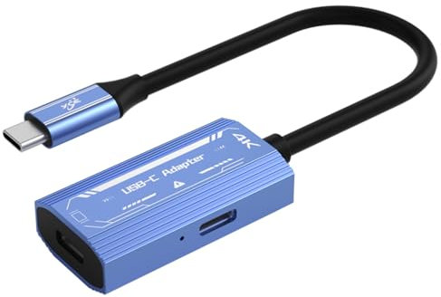 Porpen Adattatore USB c AR/XR Smart Glasses 4k@60hz100W, docking station di tipo c per occhiali XREAL/Rokid/VITURE/RayNeo VR/XR, tablet mobile, PC, Switch/SteamDeck/ROG Ally/Legion Go.