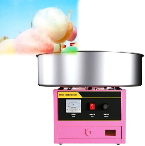 Premium Cotton Candy Machine, Vintage Cotton Candy Making Kit with Splatter Bowl, Mini Cotton Candy Machine, Kids Gifts for Birthday Parties