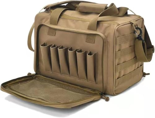 Sac Bandoulière Tactique D'extérieur Sac De Tir pour Pistolet, Sac Molle Sacs Fourre Tout Tactique Multifonction Rangement Chargeurs Sacoche pour La Chasse Ou Le Tir Sport en Plein Air B