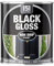 PNJB Non-Drip Black Gloss Paint Tin, Interior & Exterior, Hard-Drying, High Performance, Mess-Free Application, Ideal Use For Wood, Metal, And Concrete, 300ML (1PCS)