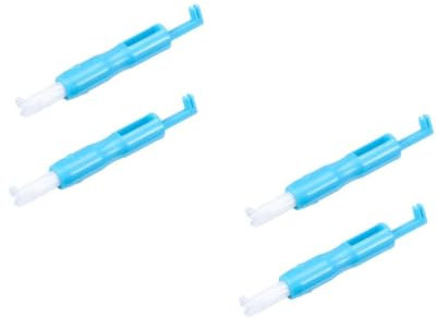 DIYEAH 2 Sätze Automatischer Nadeleinfädler Fingerhüte Knopf Einfädler Für Nähmaschinen Nähmaschine Zubehör Haushalts-gewindewerkzeug Nähzubehör Für Zu Hause Plastik Sky-Blue 2 Stück * 2