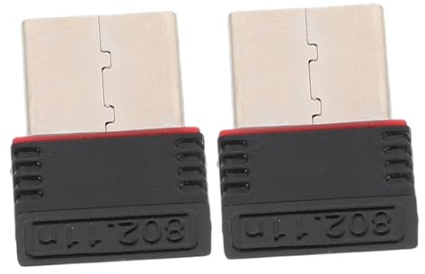 DIYEAH Tarjeta de Red WiFi USB Mini 150m, Adaptador Inalámbrico para PC y Portátil, Plug and Play, 2 Piezas, Uso en Casa y Oficina