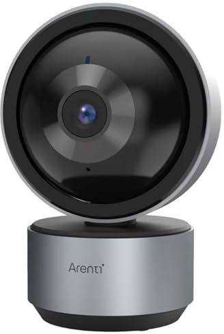 ARENTI DOME1-N Intelligente 5 MP WLAN-Innenkamera mit Schwenk- und Neigefunktion, Nachtsicht, Zwei-Wege-Audio und KI-basierte Erkennung