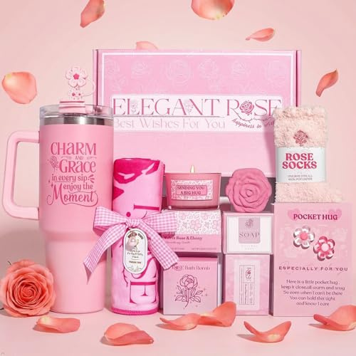 Geschenke für Frauen, Geburtstagsgeschenk, Geburtstagsgeschenk für Frauen, 8tlg Rosenduft Geschenkset, Geburtstag Geschenkset Frau für Schwester, Ehefrau, Mama,Beste Freundin