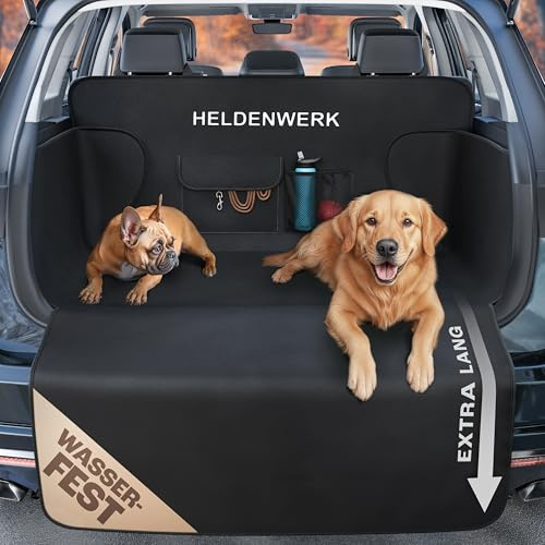 HELDENWERK Bagageskydd hund – hundtäcke bagageutrymme skyddsmatta för varje bil – hundskyddsfilt/skyddsfilt SUV, kombi och liten bil lämplig (grund)