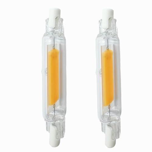 Aseoacc Ampoules R7S LED 118mm Dimmable Blanc Chaud 20W | 2000LM Équivalent Ampoule Halogène J118 200W, Pas de Scintillement Éclairage à Faisceau 360 ° IRC 80+ AC 220-240V(2700 K, lot de 2)