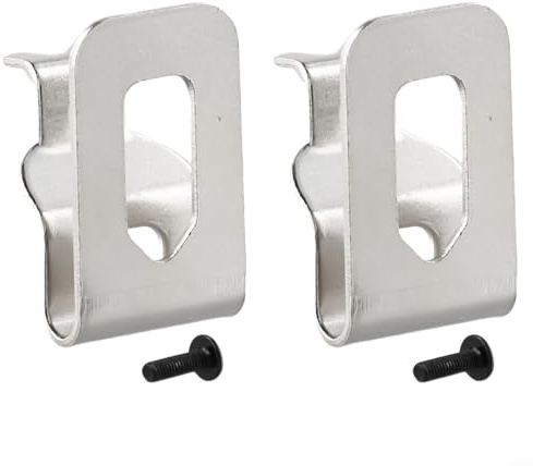 2 ganchos de clip de cinturón de acero para destornilladores de 18 V 20 V, compatible con modelos DCD785C2 DCD780C2 DCD740C1 DCF880HL2 compatibles con números de pieza N169778 N268241