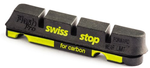 Swissstop Flash Pro, Kit De 4 Zapatas Unisex Adulto, Negro, Talla Estándar
