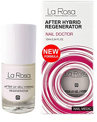 LaRosa AFTER HYBRID/TIPS REGENERATOR - Traitement intensif et régénération des ongles abîmés après gels et vernis semi-permanents - 10 ml