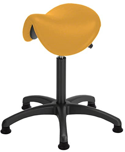 Sport-Tec Sattelhocker Standard mit Polster und Gleitern, Rollhocker, Arbeitshocker
