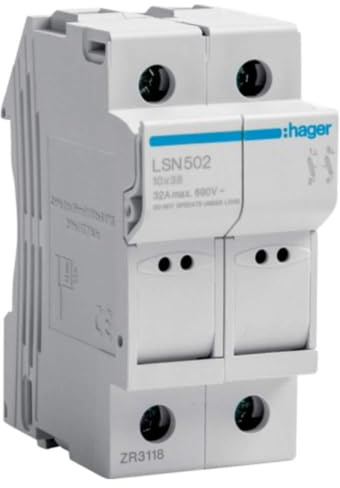 Trennbarer Sicherungshalter (LSN502) Typ L38 2P 32A 2 Module 690V